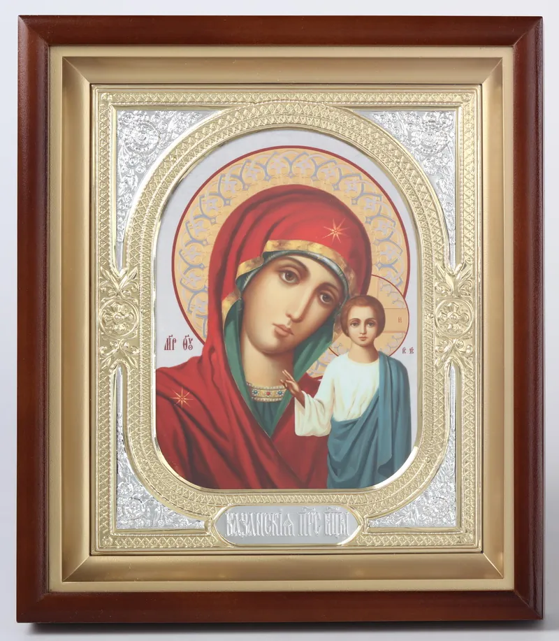 Icon in icon case 18×24 complex, photo, riza frame №1 of the Mother of God «Kazan»