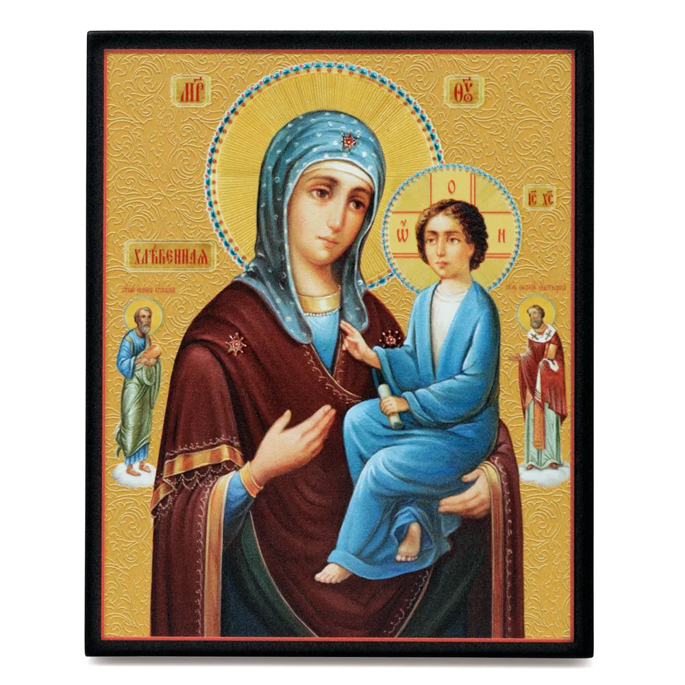 Icon on board 13×15 3D print, varnish Bread