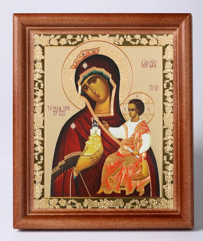 Icon in wooden frame №1 11×13 double embossing Fruitful Mountain