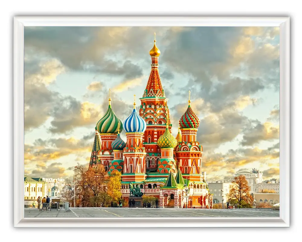 Picture 30×40, 3D print on plastic, in white frame №56