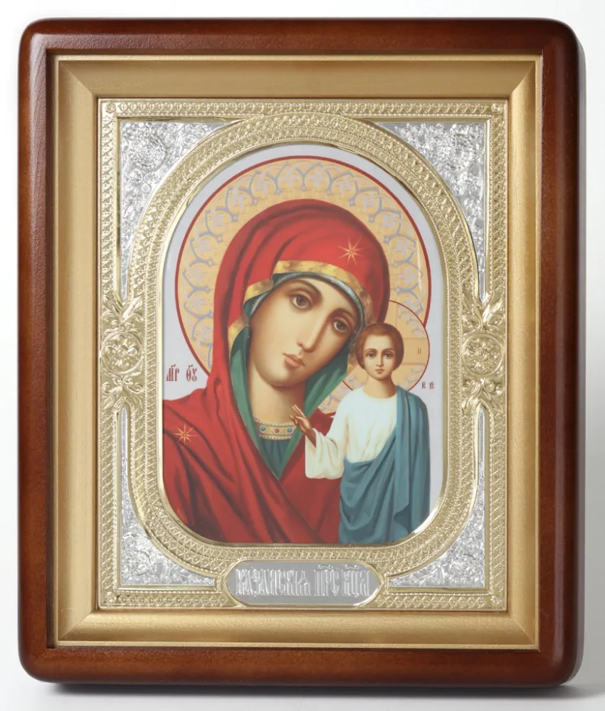 Icon in icon case 18×24 shaped, photo, riza frame №1 of the Mother of God «Kazan»