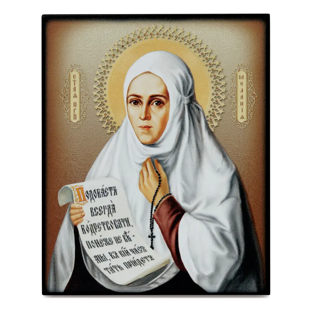 Icon on board 13×15 3D print, varnish Melania 3