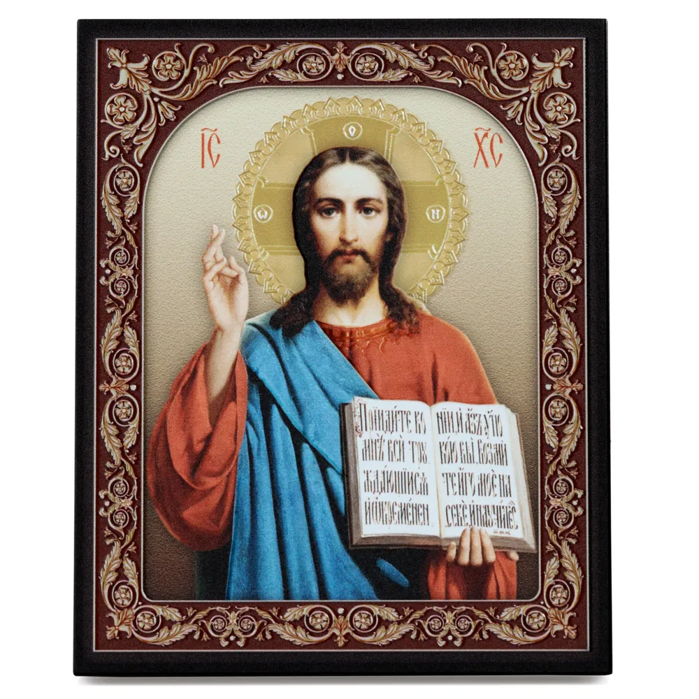 Icon on board 13×15 3D print, varnish Saviour 8