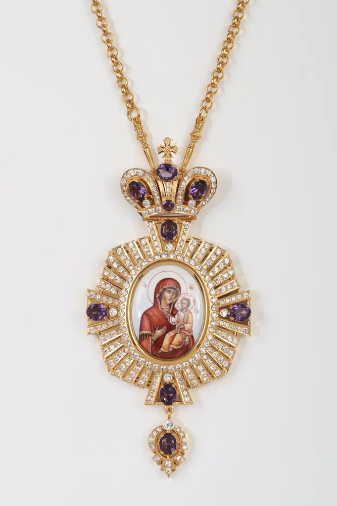 Panagia №54 / gilding / silver