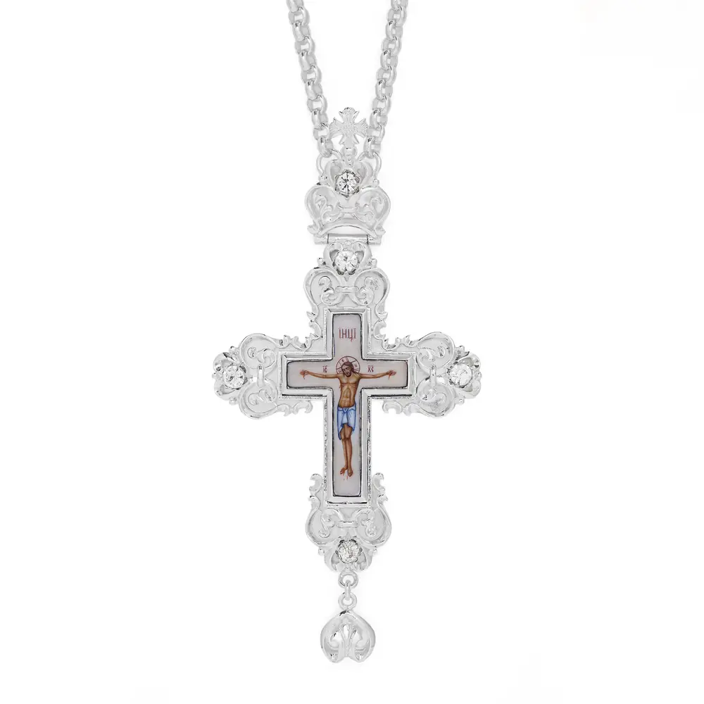Pectoral cross №71 / silver plating