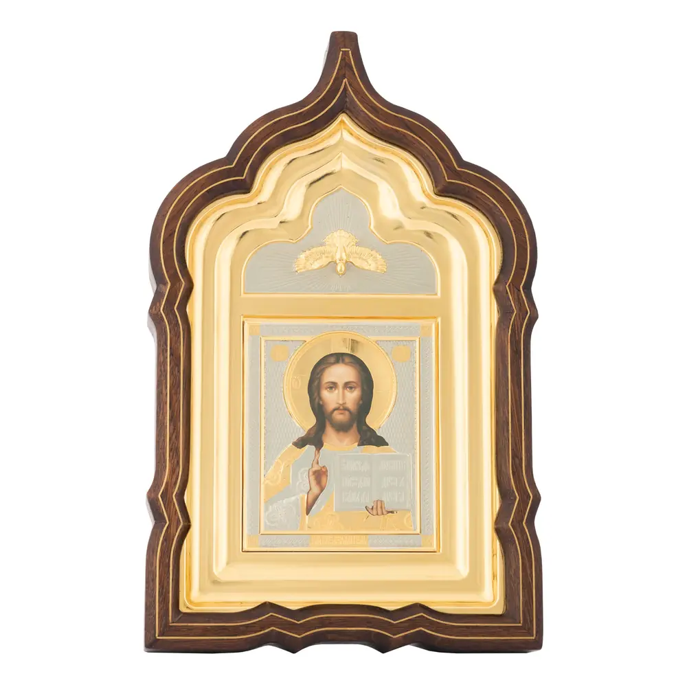 Icon photo in icon case 11×13 riza cover, icon case №24 Saviour 1