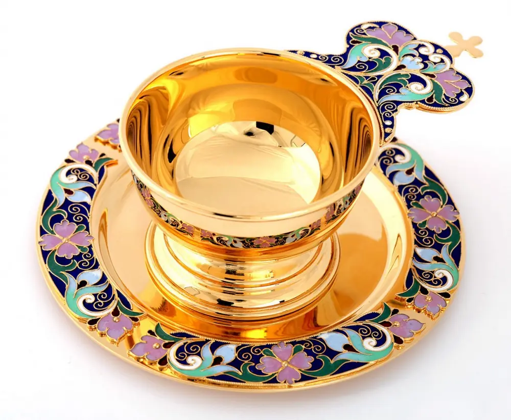 Set / 1 ladle + 1 dish / gilding