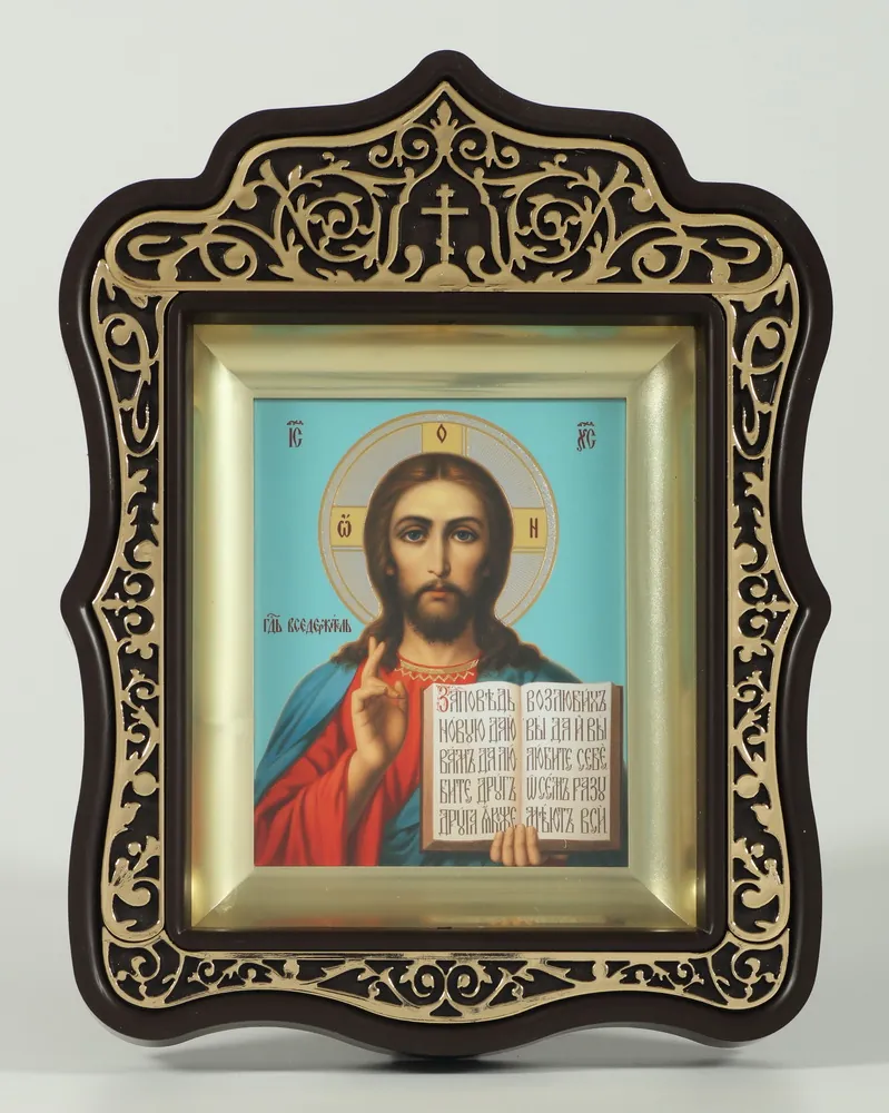 Icon in plastic frame icon case 11×13 shaped plastic Saviour 1