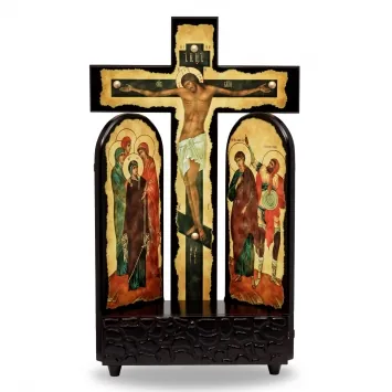 Golgotha with attendant saints “Greek”
