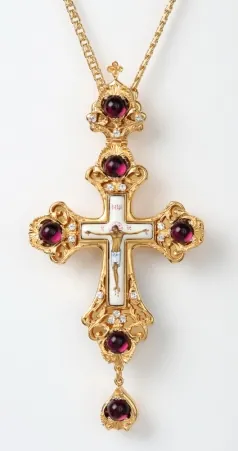 Pectoral cross №10 / gilding