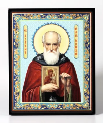 Icon on board 13×15 3D print, varnish Paul of Latros