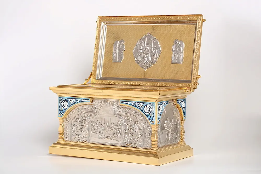 Reliquary ark for holy relics №8 gilding