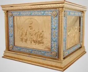 Altar table vestment №21 1.0 * 1.0 gilding enamel