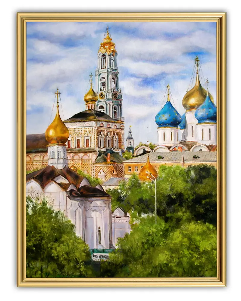Picture 30×40, 3D print on plastic, in gilded frame №47