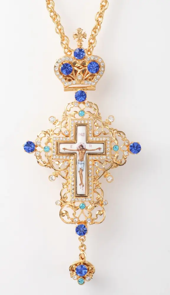 Pectoral cross №88 / gilding / silver