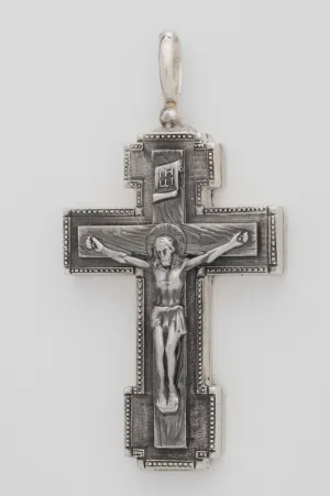 Cross reliquary medium silver