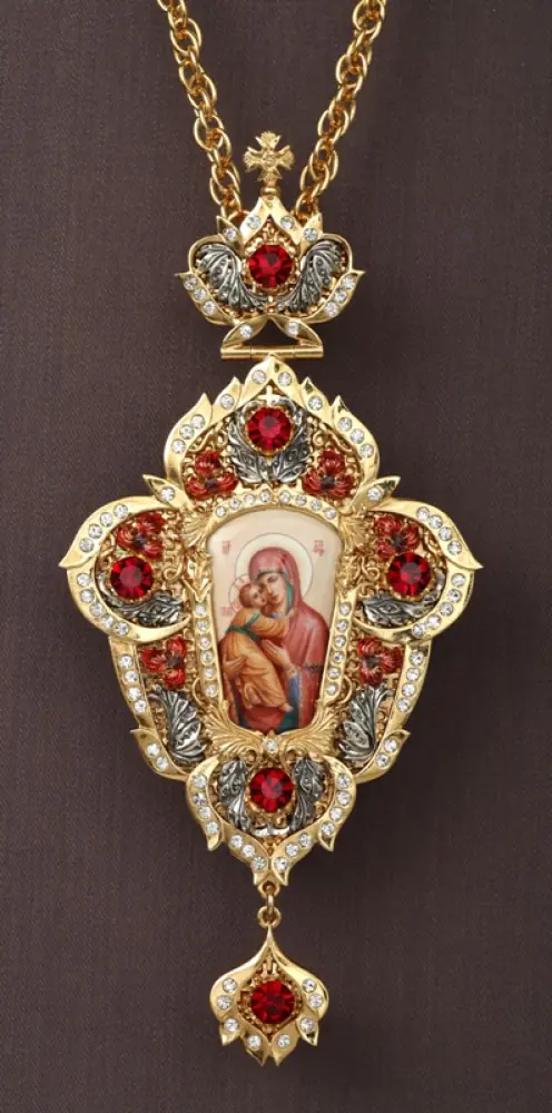 Panagia №7 enamel / gilding