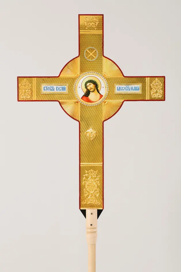 Cross children's on pole double-sided