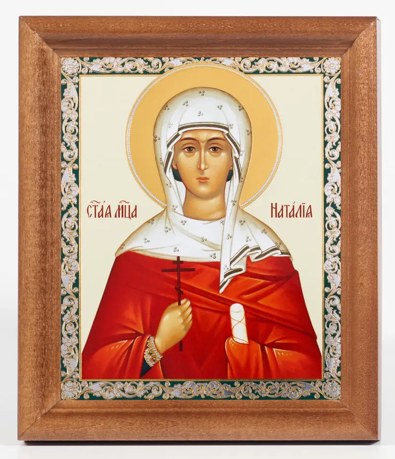 Icon in wooden frame №1 11×13 double embossing Natalia 4