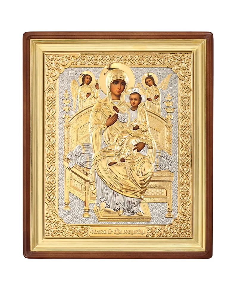 ფერწერული ხატი კიოტში 24×30 ზეთი, მოჭედილობა №271-2, კიოტი №1 ყოვლადდედოფალი