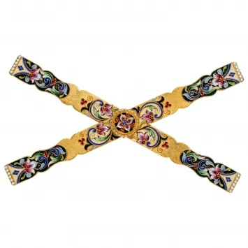 Asterisk with an eye / for a paten Ø 220 mm / filigree, enamel, painting / gilding