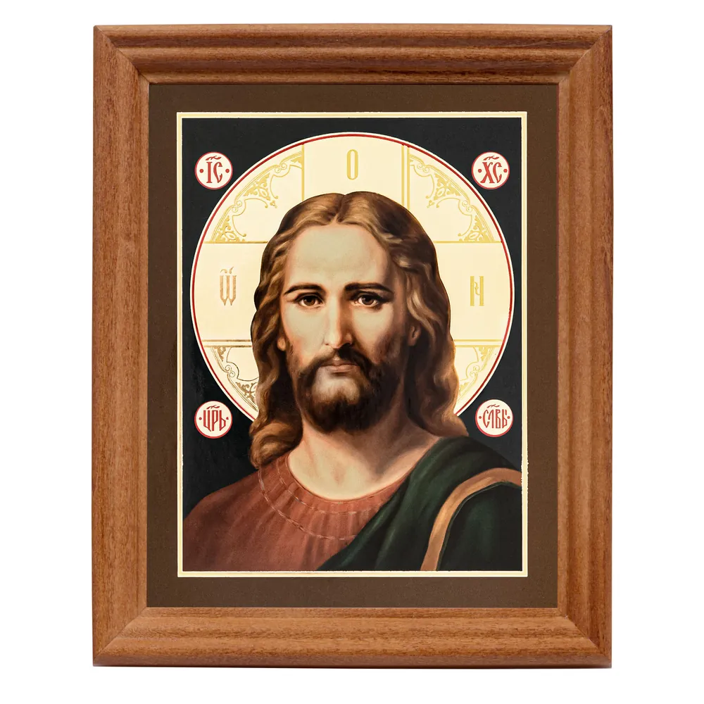 Icon in wooden frame №3 11×13 double embossing Saviour 39