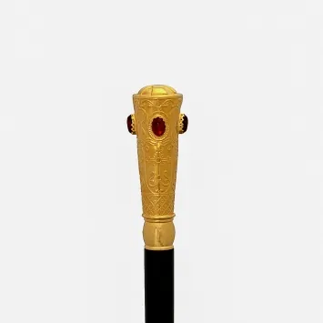 Staff with metal with finial gilding