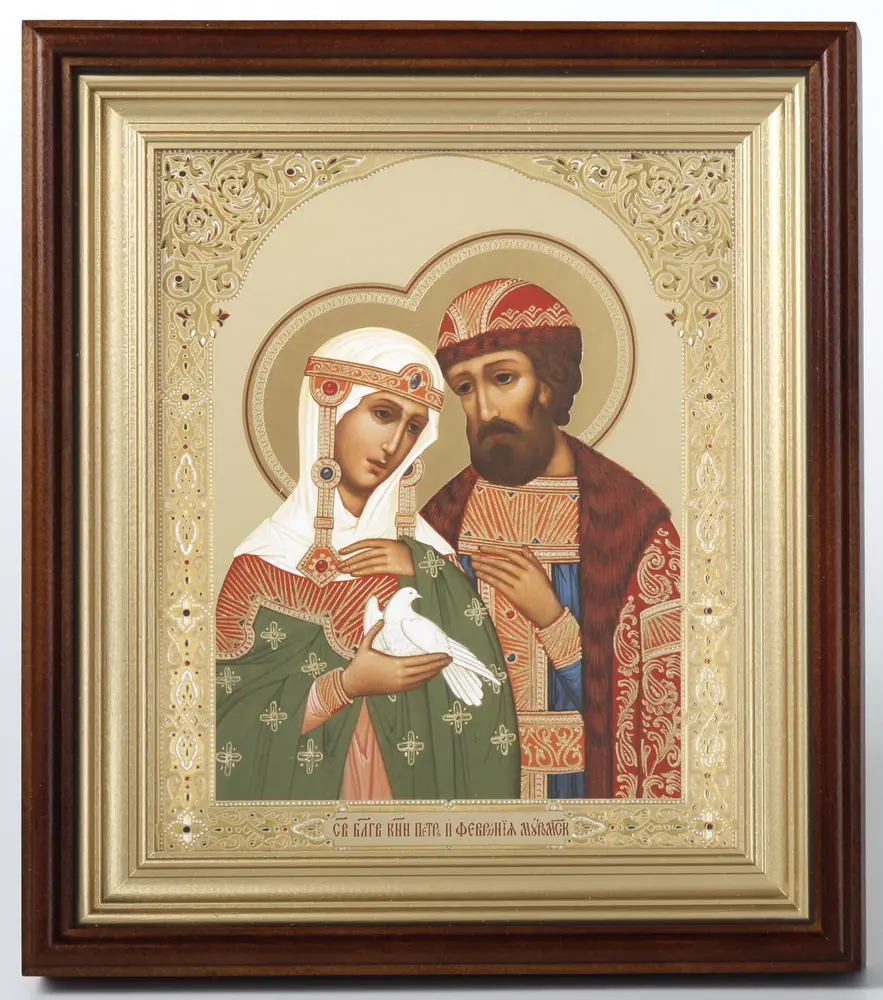 ხატი კიოტში 18×24 რთული, ორმაგი ტვიფრი პეტრე და ფევრონია 7