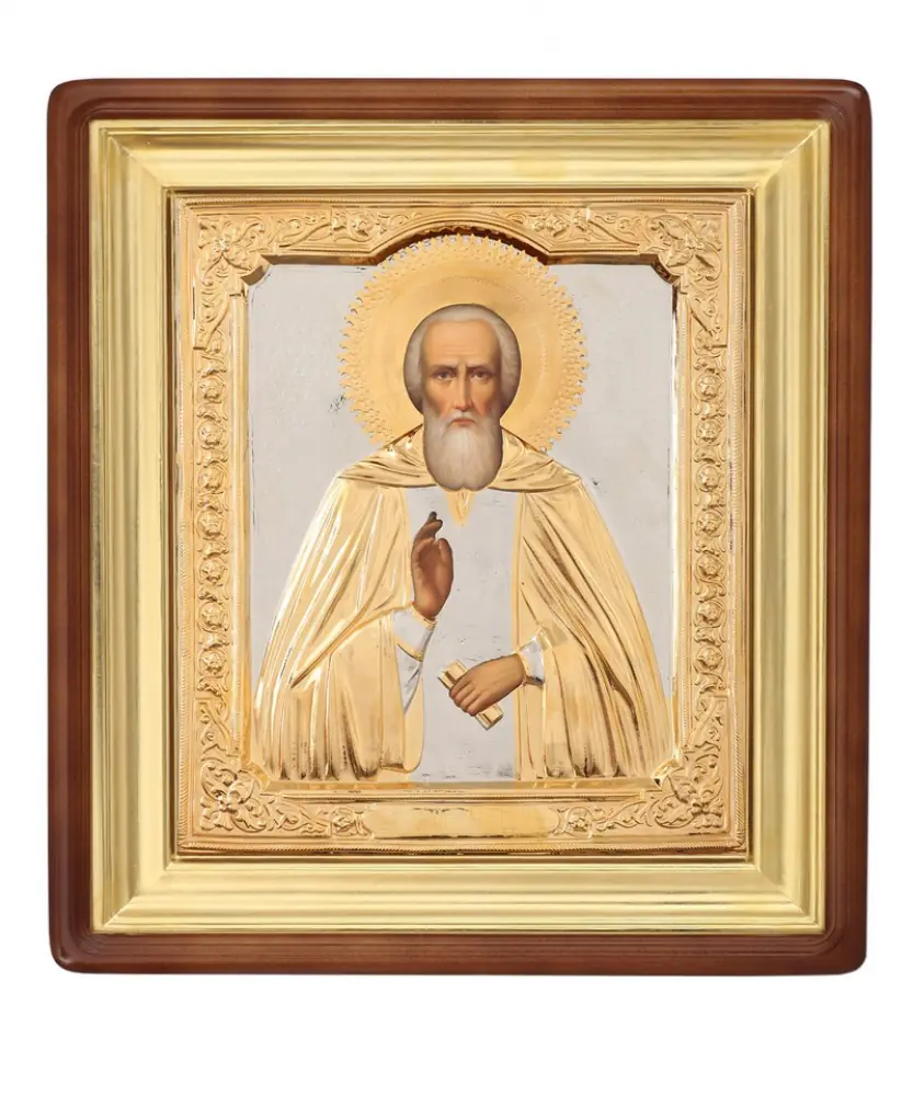 ფერწერული ხატი კიოტში 24×30 ზეთი, მოჭედილობა №191, კიოტი №1 სერგი რადონეჟელი