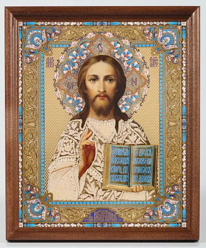 ხატი ხის ჩარჩოში №1 18×24 ტვიფრი მაცხოვარი 20