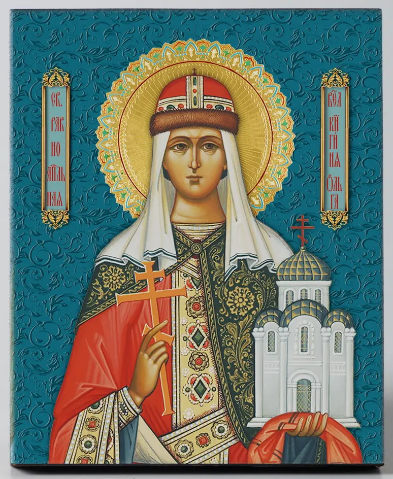 Icon on board 9×11 3D print, varnish Olga 1