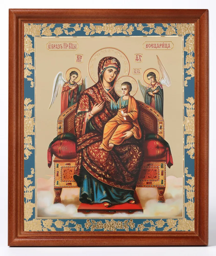 Icon in wooden frame №1 18×24 double embossing Pantanassa 2
