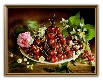 Picture 30×40, 3D print on plastic, in brown frame №11