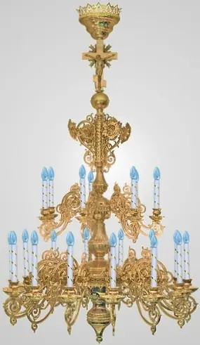 Chandelier 2 tiers 21 candle