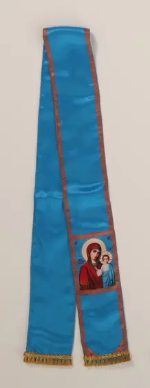 Apostol bookmark gabardine sublimation print №2, light-blue