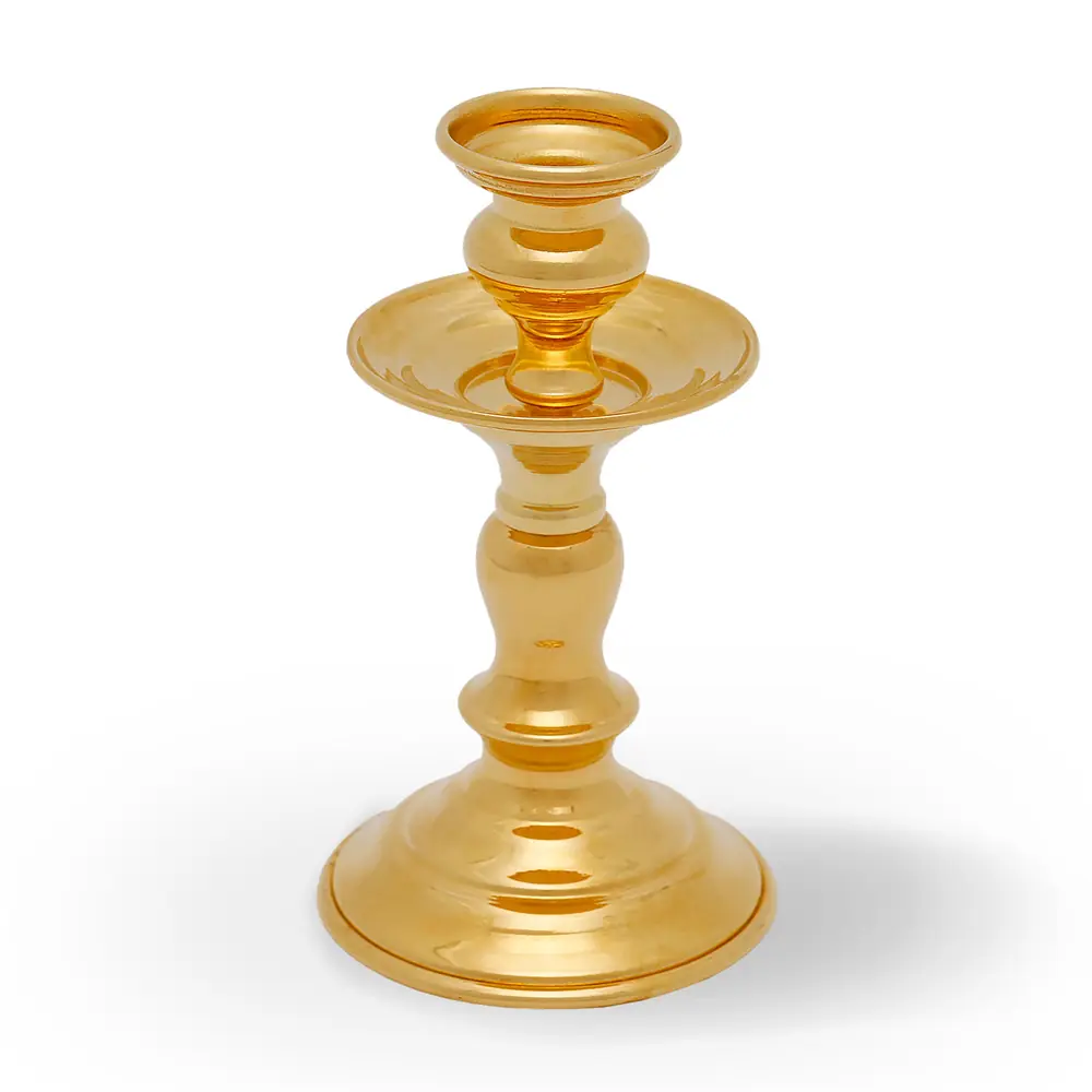 Candlestick pressed №3 gilding