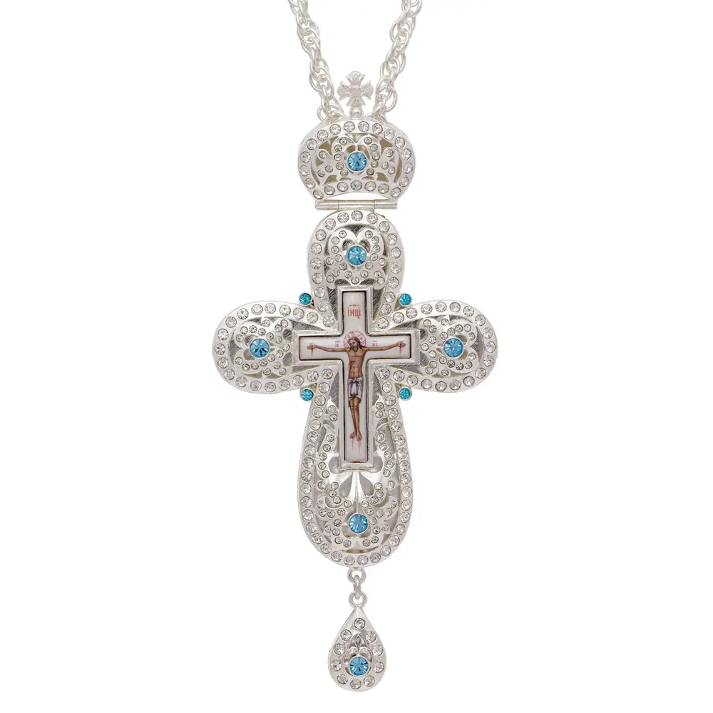 Pectoral cross №91 / silver plating