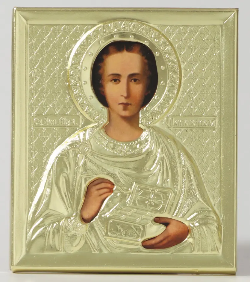 Icon in riza 6×7 3D, film Panteleimon