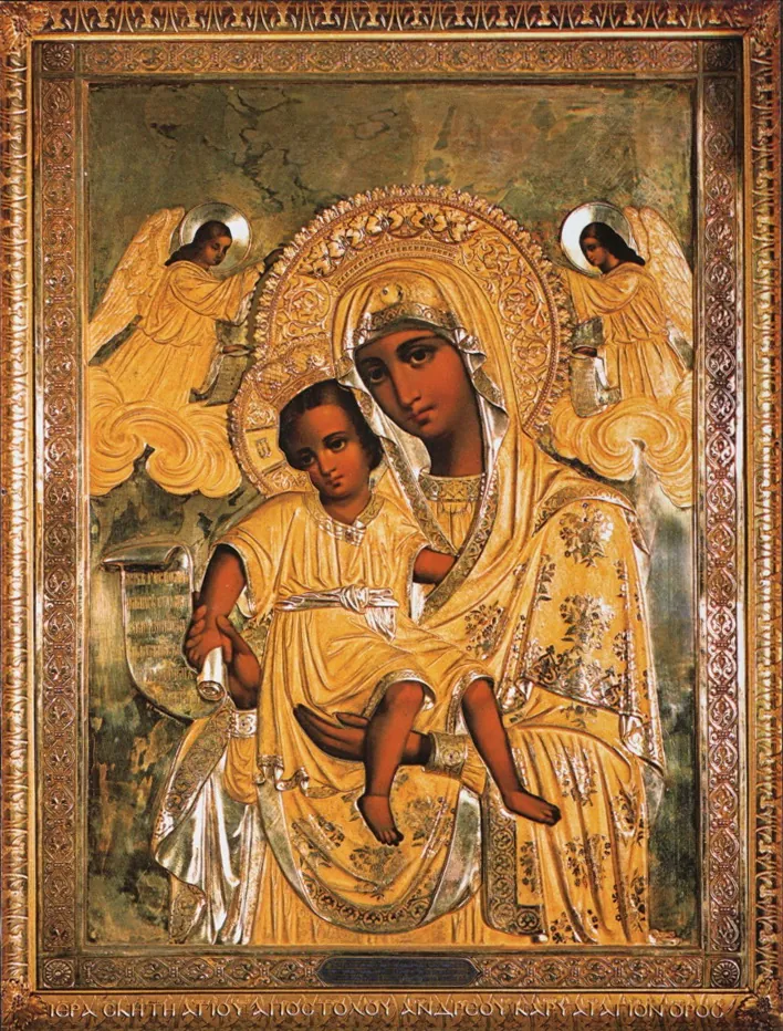 Icon on wooden panel 18×24 film Worthy It Is