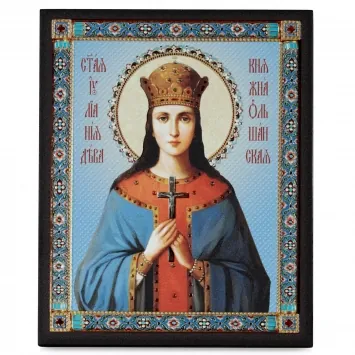 Icon on board 13×15 3D print, varnish Juliana 4
