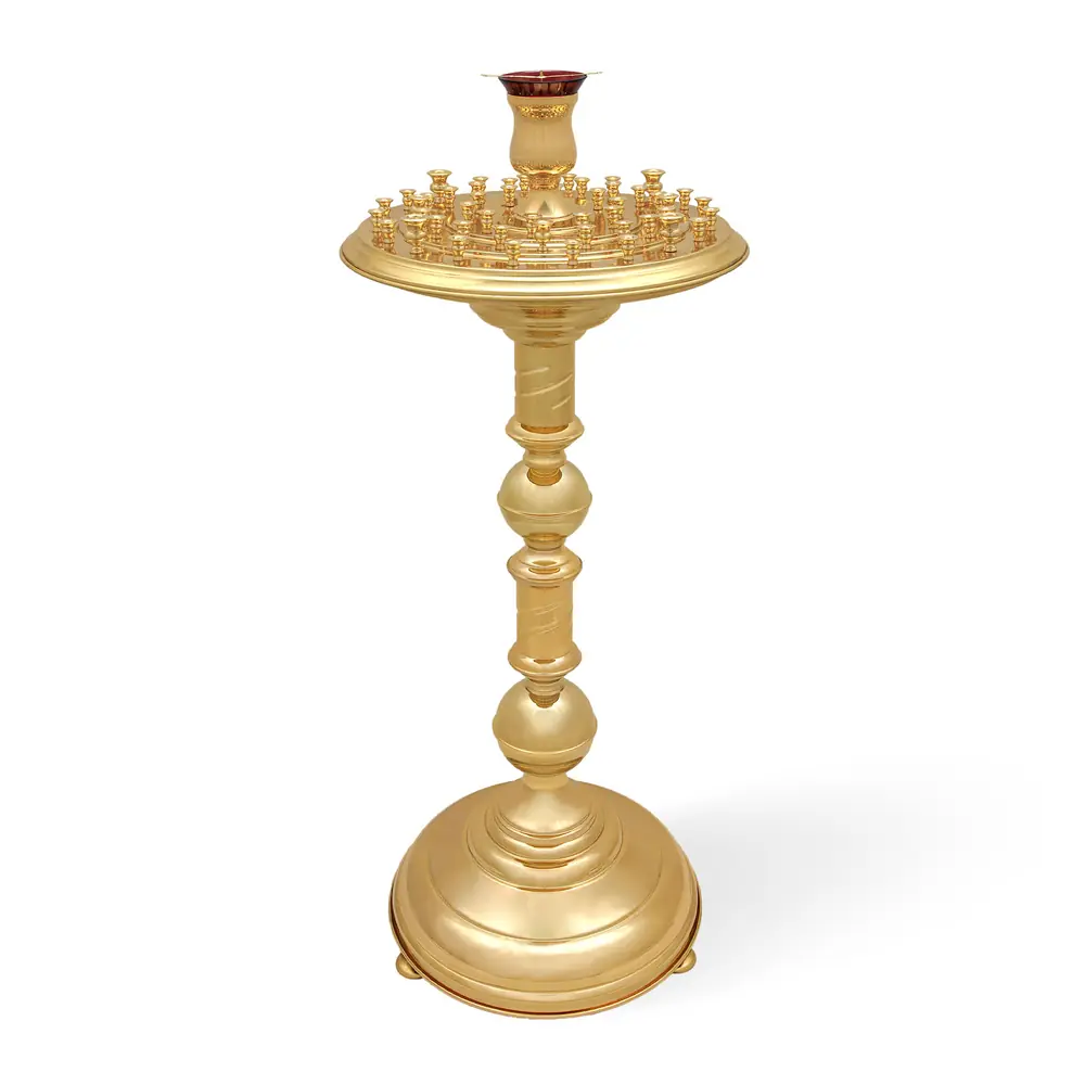 Candlestick №4 on 50 candles gilding