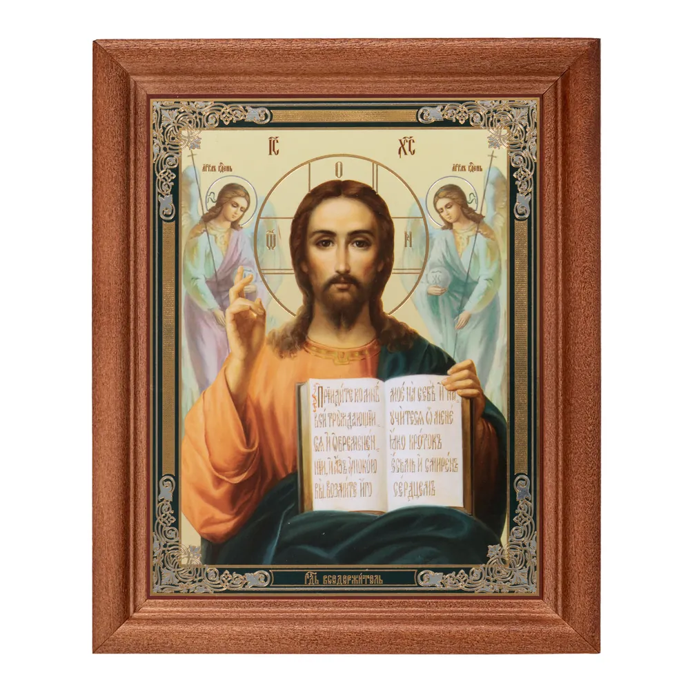 Icon in wooden frame №1 11×13 double embossing Saviour 20
