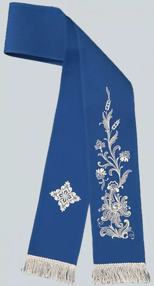 Gospel bookmark silk embroidered