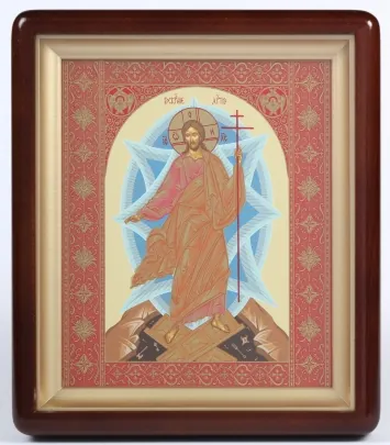 ხატი კიოტში 18×24 ფიგურული, ტემპერა ქრისტეს აღდგომა