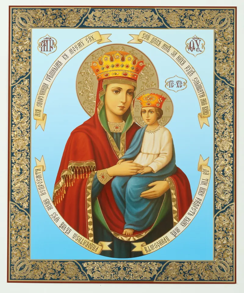ხატი ორგალიტზე №1 30×40 ორმაგი ტვიფრი ცოდვილთა თავდები 01