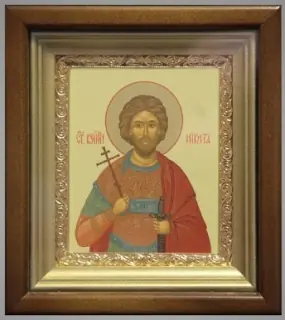 ხატი კიოტში 11×13 რთული, ტემპერა, მოოქროვილი ჩარჩო ნიკიტა