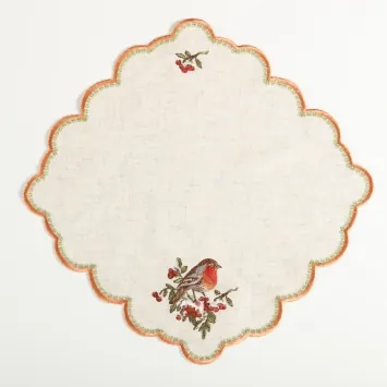 Embroidered church Christmas napkin №2