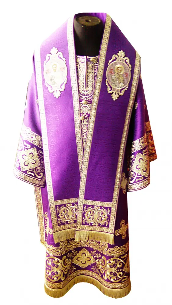 Bishop's vestment №049 brocade machine-embroidered