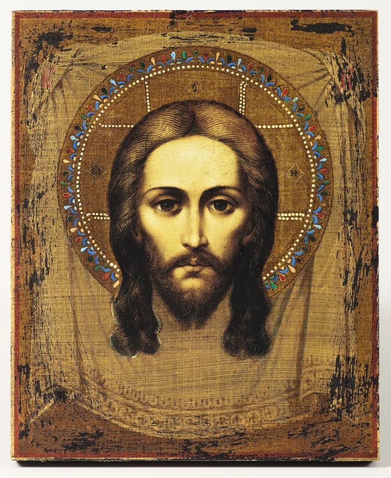 Icon on wood 13×16 varnish №2 Saviour Not Made by Hands