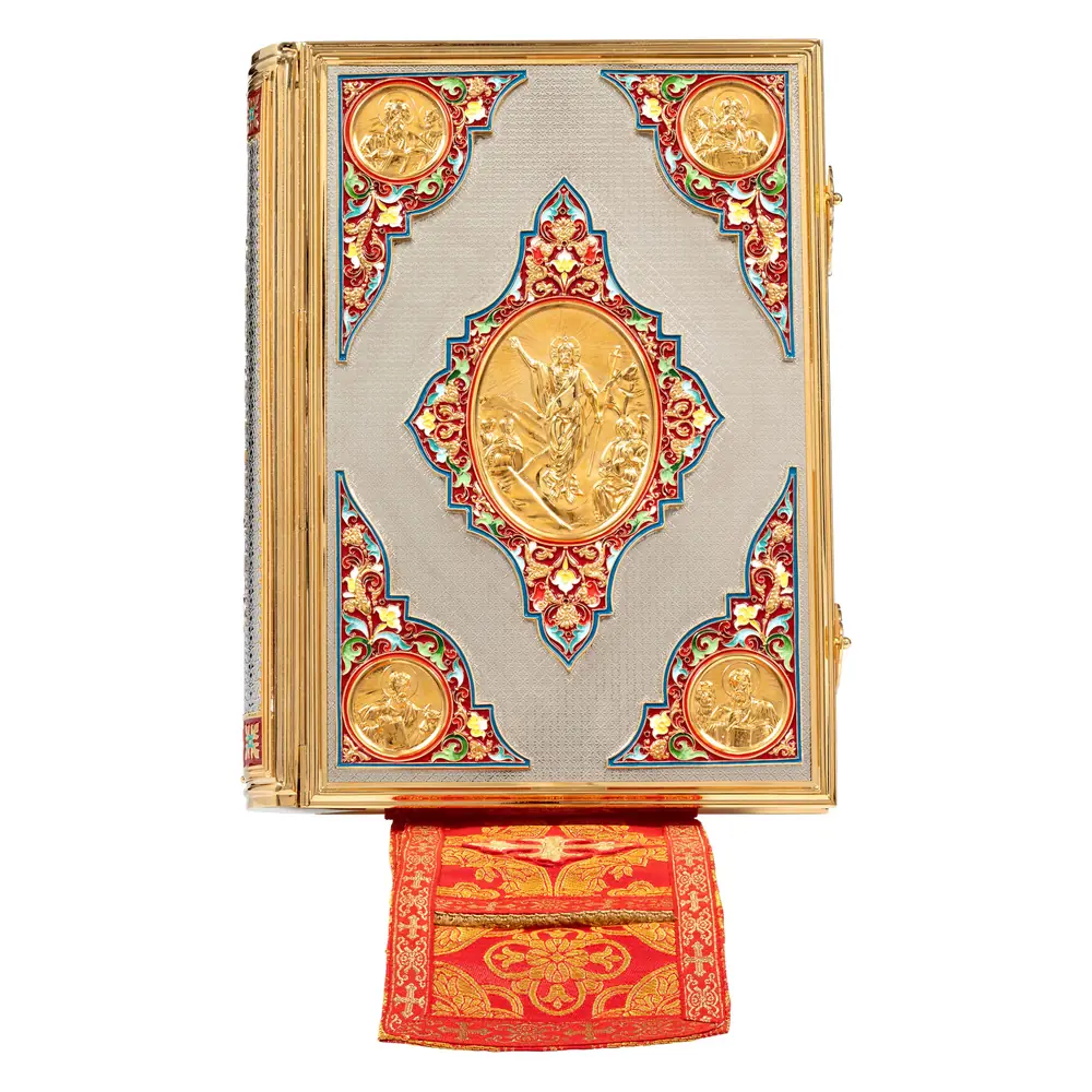 Gospel 360 * 240 altar №13 covers partial gilding enamel (with bookmark)